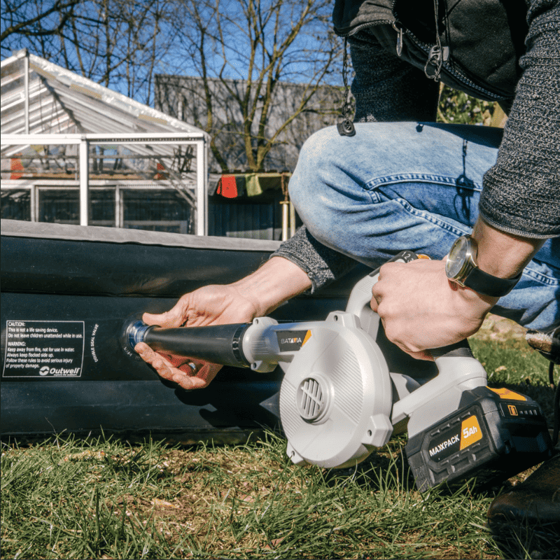 Casa si Gradina - Gradinarit si plante - Utilaje gradina - Aspiratoare, suflante si tocatoare - Suflanta frunze electrica multifunctionala fara acumulator MaxxPack Batavia 7063963, 18 V, 18000 rpm - Infinity.ro