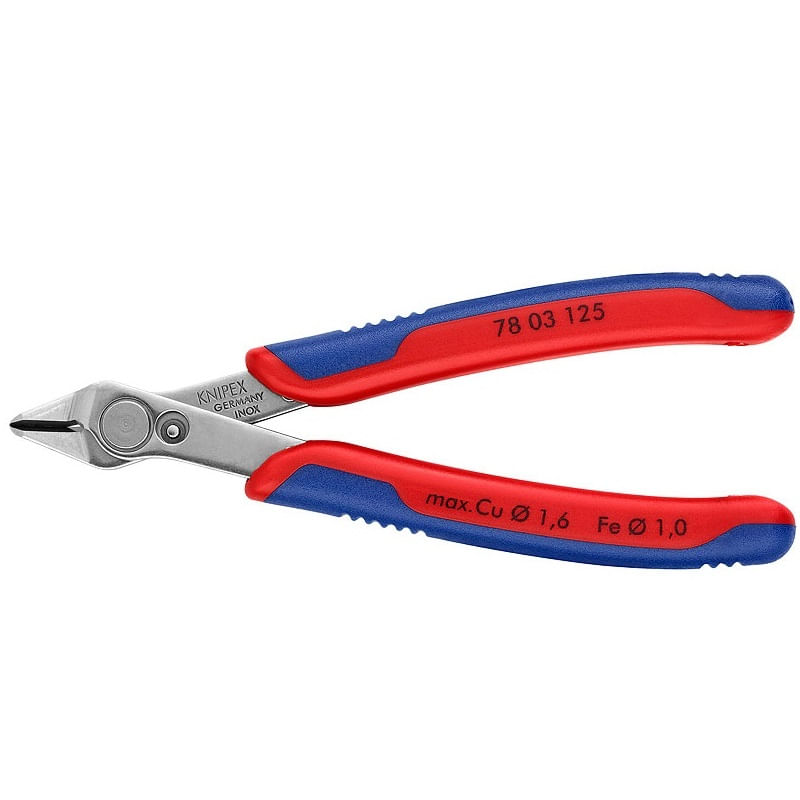 Casa si Gradina - Constructii - Scule de mana si unelte - Clesti si patenti - Cleste de electronist cu taiere diagonala Knipex 78 03 125, 125 mm - Infinity.ro