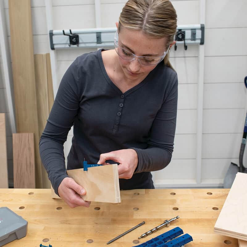 Casa si Gradina - Constructii - Scule electrice si accesorii - Seturi si accesorii pentru gaurit si insurubat - Set burghiu, inel si cheie imbus pentru gaurire la unghi in lemn Kreg KPHA308-INT, 3 piese - Infinity.ro