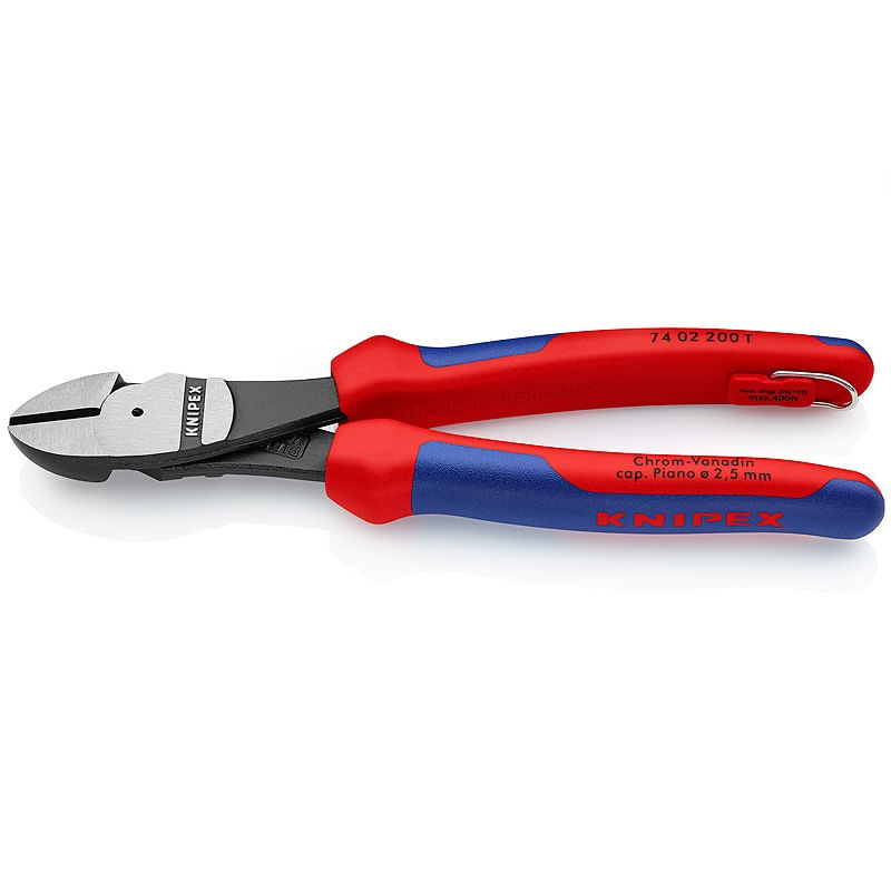 Casa si Gradina - Constructii - Scule de mana si unelte - Clesti si patenti - Cleste profesional cu tais diagonal Knipex 74 02 200 T, 200 mm - Infinity.ro