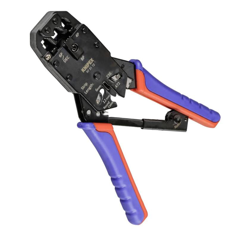 Casa si Gradina - Constructii - Scule de mana si unelte - Clesti si patenti - Cleste profesional pentru sertizat fise Western Knipex 97 51 12, 205 mm - Infinity.ro