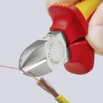 Casa si Gradina - Constructii - Scule de mana si unelte - Clesti si patenti - Cleste profesional cu taiere diagonala, maner izolat Knipex 70 06 180 T, 180 mm - Infinity.ro