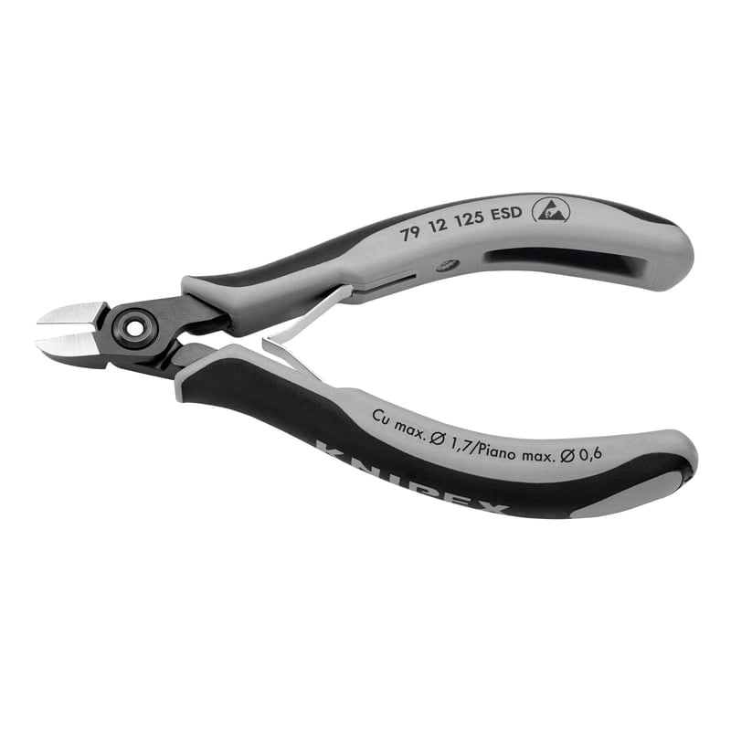 Casa si Gradina - Constructii - Scule de mana si unelte - Clesti si patenti - Cleste de electronist cu taiere diagonala Knipex 79 12 125 ESD, 125 mm - Infinity.ro