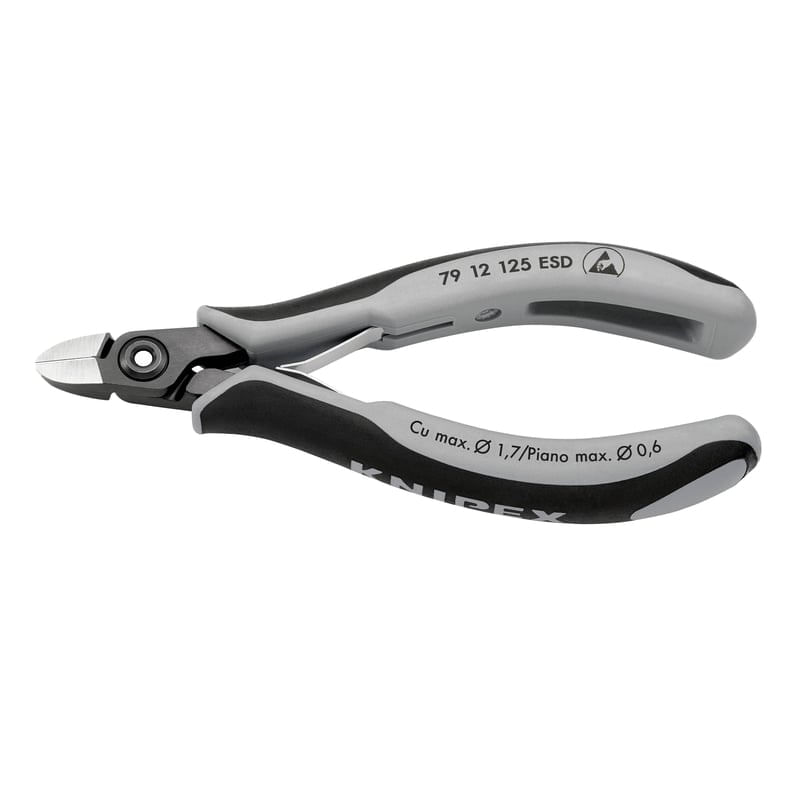 Casa si Gradina - Constructii - Scule de mana si unelte - Clesti si patenti - Cleste de electronist cu taiere diagonala Knipex 79 12 125 ESD, 125 mm - Infinity.ro