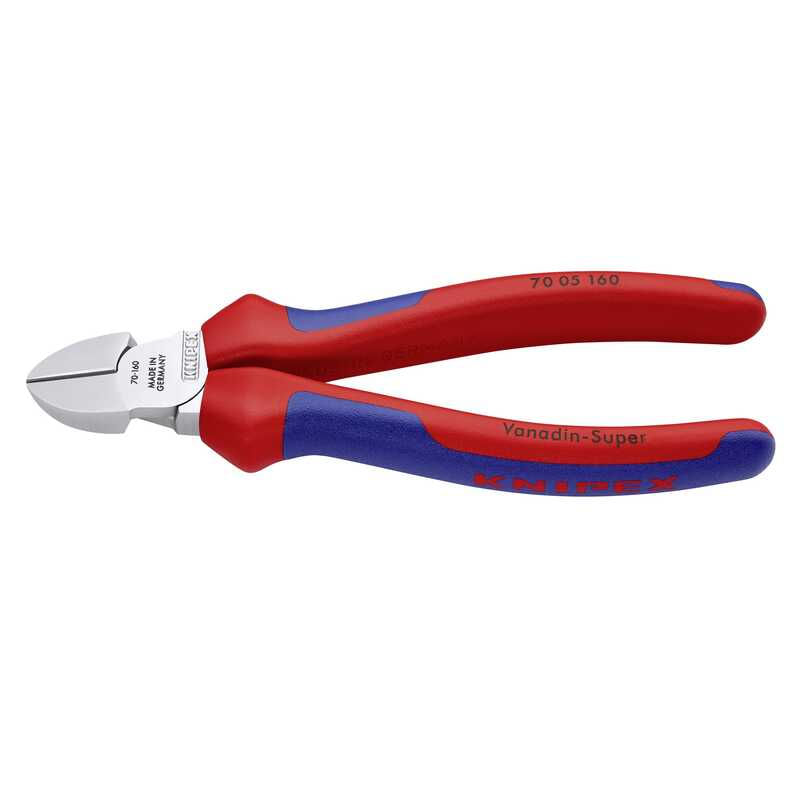 Casa si Gradina - Constructii - Scule de mana si unelte - Clesti si patenti - Cleste profesional cu tais diagonal Knipex 70 05 160 T, 160 mm - Infinity.ro