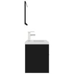 Casa si Gradina - Mobilier - Seturi de mobilier - Seturi baie - Set mobilier de baie, negru, lemn prelucrat - Infinity.ro