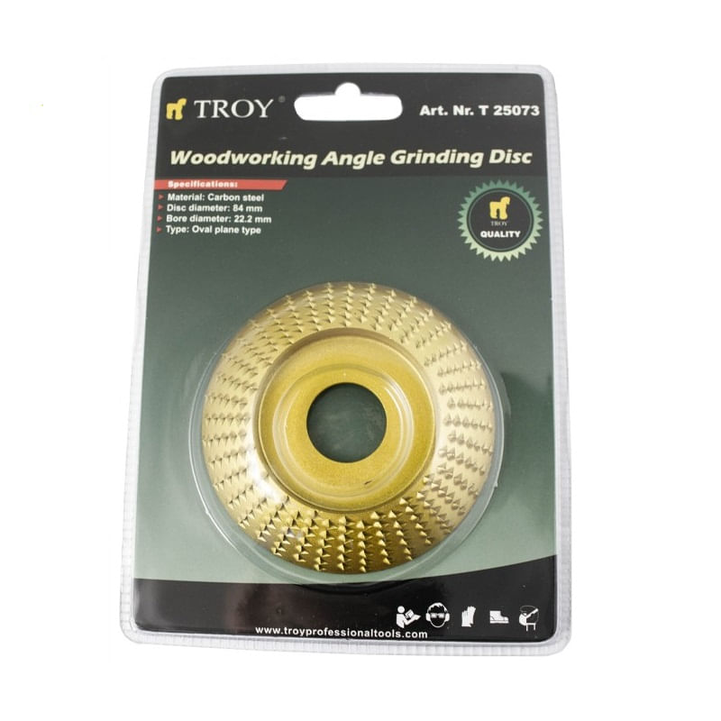 Casa si Gradina - Constructii - Scule electrice si accesorii - Accesorii polizare si slefuire - Disc oval pentru slefuire lemn Troy 25073, Ø84x22.2 mm - Infinity.ro