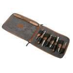 Sport si Outdoor - Camping - Cutite, bricege si accesorii - Cutite si bricege - Set de sculptura in lemn BeaverCraft S50X, 14 piese, plus rucsac din piele - Infinity.ro