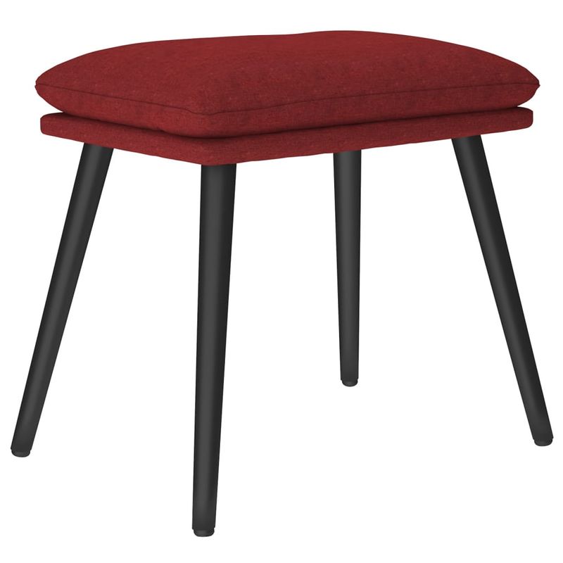 Casa si Gradina - Mobilier - Scaune si fotolii - Tabureti - Taburet, rosu vin, 45x29,5x35 cm, material textil - Infinity.ro