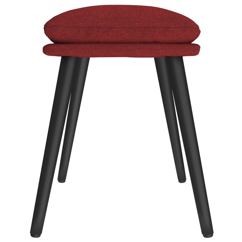 Casa si Gradina - Mobilier - Scaune si fotolii - Tabureti - Taburet, rosu vin, 45x29,5x35 cm, material textil - Infinity.ro