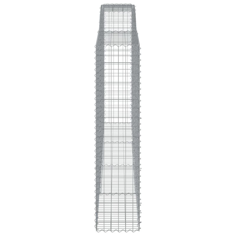 Casa si Gradina - Gradina si terasa - Garduri, panouri si accesorii - Cosuri gabion arcuite, 9 buc 400x50x200/220 cm, fier galvanizat - Infinity.ro