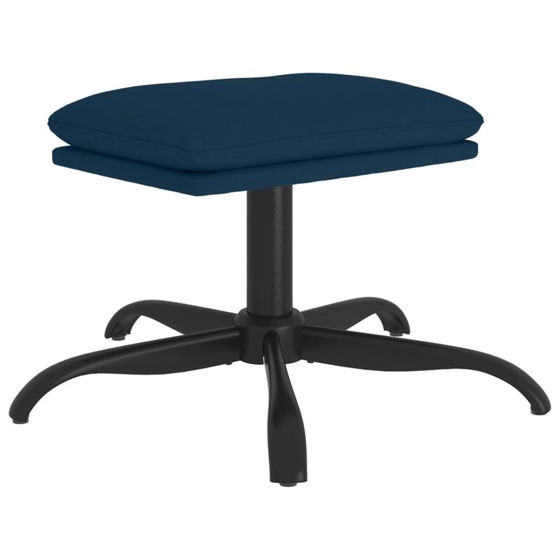 Casa si Gradina - Mobilier - Scaune si fotolii - Fotolii - Fotoliu de relaxare cu taburet, albastru, catifea - Infinity.ro