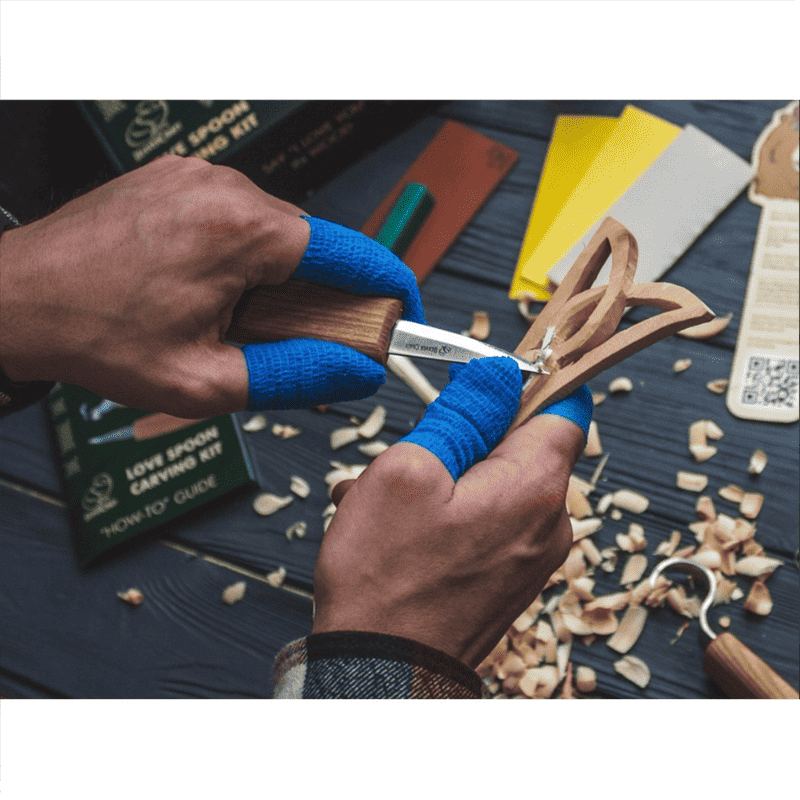 Sport si Outdoor - Camping - Cutite, bricege si accesorii - Cutite si bricege - Set de sculptura lingura celtica BeaverCraft DIY04, 5 piese - Infinity.ro