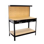 Casa si Gradina - Constructii - Scule electrice si accesorii - Scule multifunctionale si accesorii - Banc de lucru cu panou perforat si sertare Troy 90014, 100 Kg - Infinity.ro