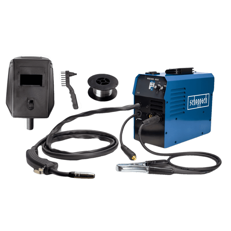 Casa si Gradina - Constructii - Scule electrice si accesorii - Aparate de sudura - Aparat de sudura WSE4000-Multi Scheppach 5906608901, 15-120 A, 13-87 V - Infinity.ro