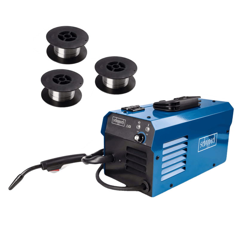 Casa si Gradina - Constructii - Scule electrice si accesorii - Aparate de sudura - Aparat de sudura tip invertor WSE3500 Scheppach 5906607901, 30-90 A, 31 V - Infinity.ro