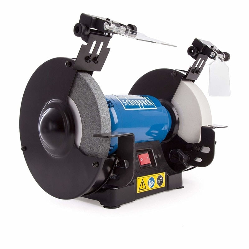 Casa si Gradina - Constructii - Scule electrice si accesorii - Polizoare - Polizor de banc dublu cu functie de polizare si slefuire SM200AL Scheppach 5903110901, 500 W, Ø200 mm - Infinity.ro