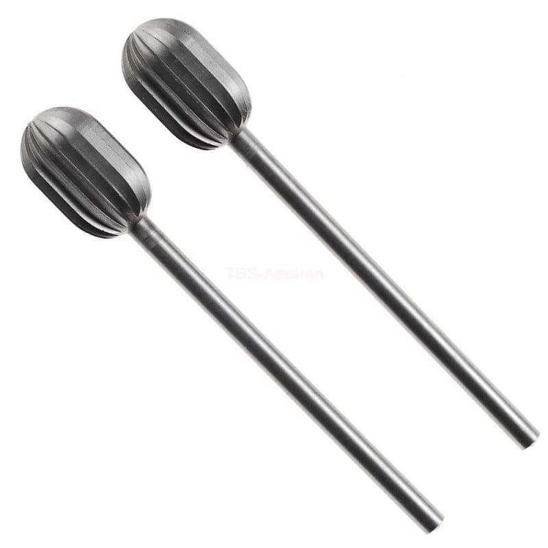 Casa si Gradina - Constructii - Scule electrice si accesorii - Accesorii polizare si slefuire - Set freze din otel-wolfram-vanadiu de forma cilindrica rotunjita Micromot Proxxon 28726, Ø8 mm, 2 bucati - Infinity.ro