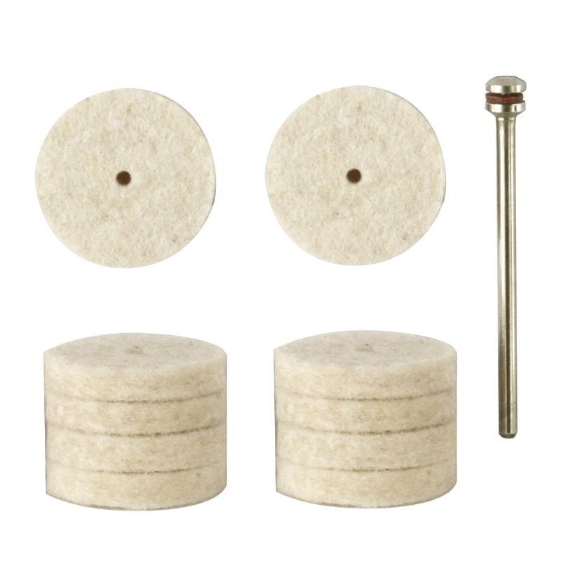 Casa si Gradina - Constructii - Scule electrice si accesorii - Accesorii polizare si slefuire - Set discuri din pasla, lustruire metal Proxxon 28798, Ø22 mm, 11 piese - Infinity.ro