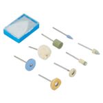 Casa si Gradina - Constructii - Scule electrice si accesorii - Accesorii polizare si slefuire - Set pentru slefuire fina si lustruirea Micromot Proxxon 28285, 10 piese - Infinity.ro