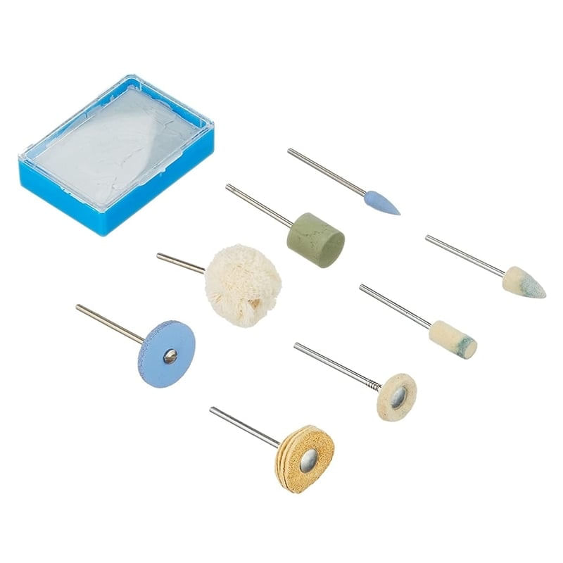 Casa si Gradina - Constructii - Scule electrice si accesorii - Accesorii polizare si slefuire - Set pentru slefuire fina si lustruirea Micromot Proxxon 28285, 10 piese - Infinity.ro