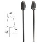Casa si Gradina - Constructii - Scule electrice si accesorii - Accesorii polizare si slefuire - Set freze dinotel-wolfram-vanadiu de forma conica Micromot Proxxon 28723, Ø4-Ø6 mm, 2 bucati - Infinity.ro