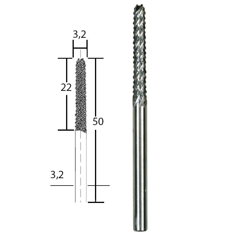 Casa si Gradina - Constructii - Scule electrice si accesorii - Accesorii polizare si slefuire - Freza raspel Micromot Proxxon 28757, Ø3.2 mm - Infinity.ro