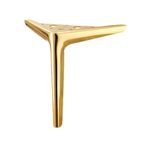 Casa si Gradina - Mobilier - Feronerie si accesorii mobila - Picior de mobilier Pandora auriu lucios 15 cm - Infinity.ro