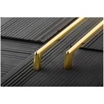 Casa si Gradina - Mobilier - Feronerie si accesorii mobila - Maner mobilier Alpay auriu , lungimea intre gauri 128 mm , lungimea totala 139 mm - Infinity.ro