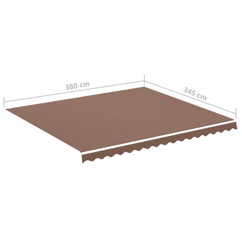 Casa si Gradina - Gradina si terasa - Umbrele si pavilioane - Umbrele - Panza de rezerva copertina, maro, 4x3,5 m - Infinity.ro