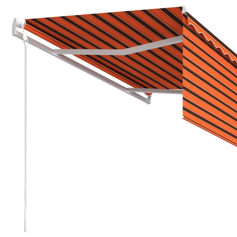 Casa si Gradina - Gradina si terasa - Umbrele si pavilioane - Umbrele - Copertina retractabila automat cu stor portocaliu&maro 3x2,5 m - Infinity.ro