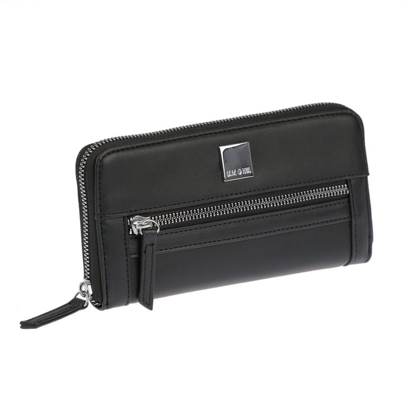 Fashion, accesorii si bijuterii - Femei - Accesorii femei - Portofele femei - LAMONZA PORTOFEL DE DAMA VERA 19X3X10 CM NEGRU - Infinity.ro