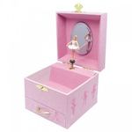 Jucarii, Copii si Bebe - Jucarii si jocuri - Jucarii de rol - Frumusete, bijuterii si accesorii fetite - Cutie Muzicala Patrata Balerina Roz - Infinity.ro