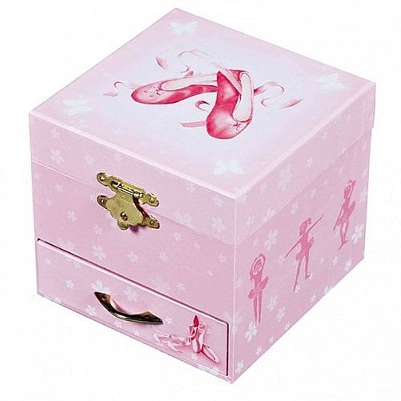 Jucarii, Copii si Bebe - Jucarii si jocuri - Jucarii de rol - Frumusete, bijuterii si accesorii fetite - Cutie Muzicala Patrata Balerina Roz - Infinity.ro