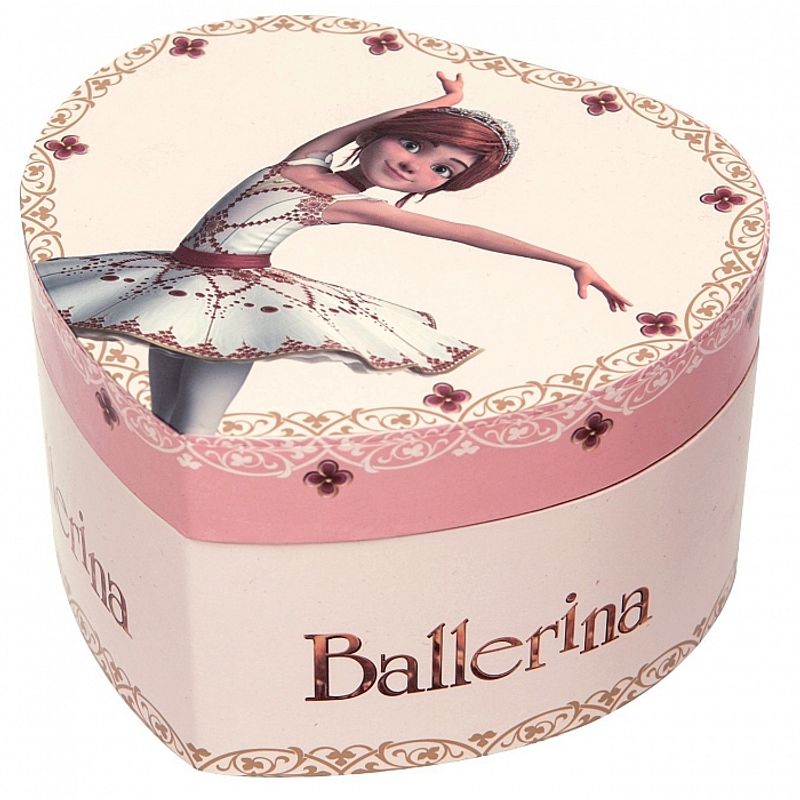 Jucarii, Copii si Bebe - Jucarii si jocuri - Jucarii de rol - Frumusete, bijuterii si accesorii fetite - Cutie muzicala inima Ballerina - Infinity.ro