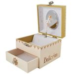 Jucarii, Copii si Bebe - Jucarii si jocuri - Jucarii de rol - Frumusete, bijuterii si accesorii fetite - Cutie muzicala patrata cu sertar Ballerina - Infinity.ro