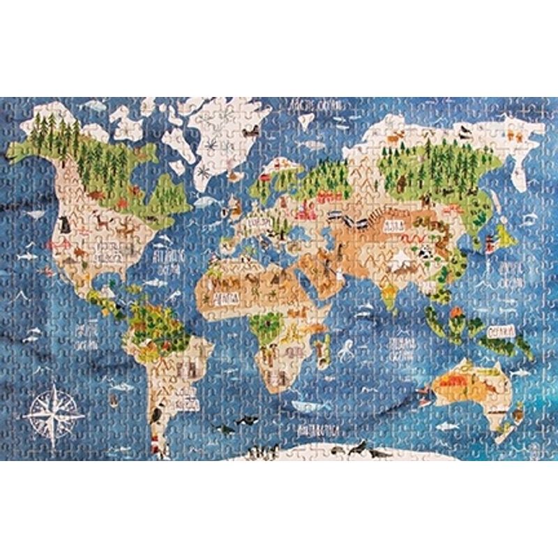 Jucarii, Copii si Bebe - Jucarii si jocuri - Jocuri si puzzle - Puzzle - Micro puzzle Londji-600 piese continente - Infinity.ro