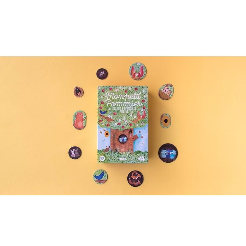 Jucarii, Copii si Bebe - Jucarii si jocuri - Jocuri si puzzle - Puzzle - Puzzle reversibil Londji, Un copac iubit - Infinity.ro