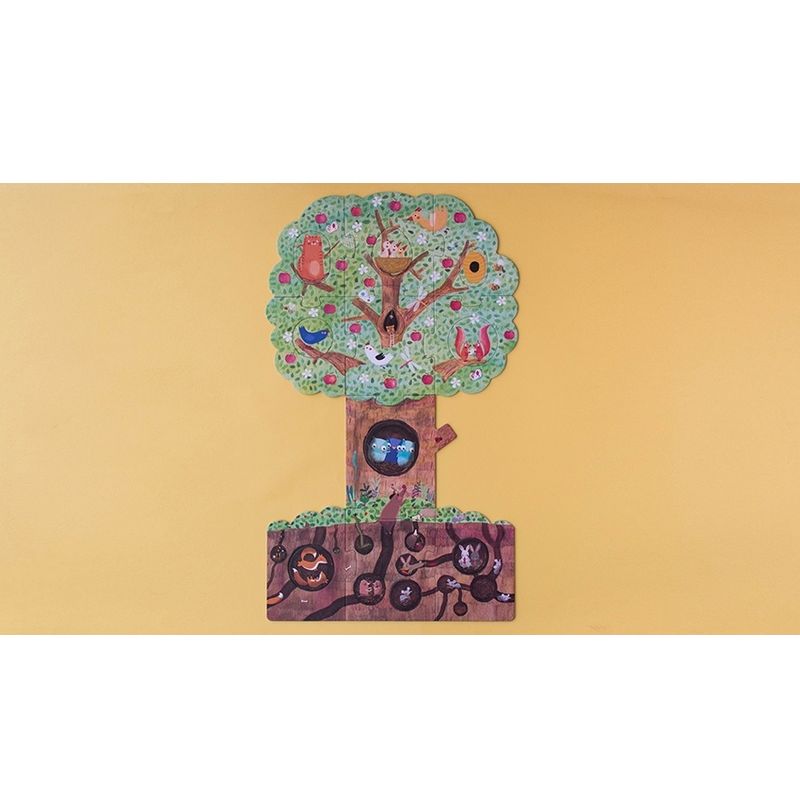 Jucarii, Copii si Bebe - Jucarii si jocuri - Jocuri si puzzle - Puzzle - Puzzle reversibil Londji, Un copac iubit - Infinity.ro