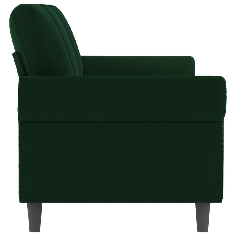 Casa si Gradina - Mobilier - Canapele si coltare - Canapele - Canapea cu 3 locuri, verde inchis, 180 cm, catifea - Infinity.ro