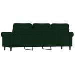 Casa si Gradina - Mobilier - Canapele si coltare - Canapele - Canapea cu 3 locuri, verde inchis, 180 cm, catifea - Infinity.ro