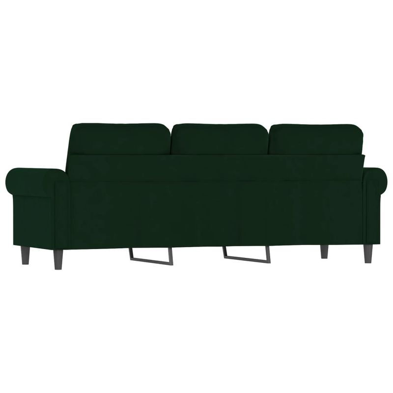 Casa si Gradina - Mobilier - Canapele si coltare - Canapele - Canapea cu 3 locuri, verde inchis, 180 cm, catifea - Infinity.ro