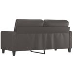 Casa si Gradina - Mobilier - Canapele si coltare - Canapele - Canapea cu 2 locuri, gri, 140 cm, piele ecologica - Infinity.ro