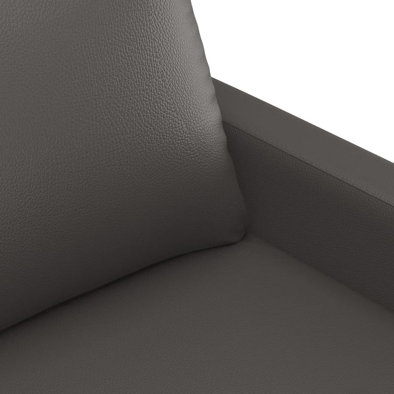 Casa si Gradina - Mobilier - Canapele si coltare - Canapele - Canapea cu 2 locuri, gri, 140 cm, piele ecologica - Infinity.ro