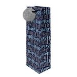 Market - Cadouri - Pungi cadou si accesorii - Punga bauturi Clairefontaine Blue Birthday - Infinity.ro
