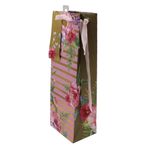 Market - Cadouri - Pungi cadou si accesorii - Punga bauturi Clairefontaine Stripe Floral - Infinity.ro