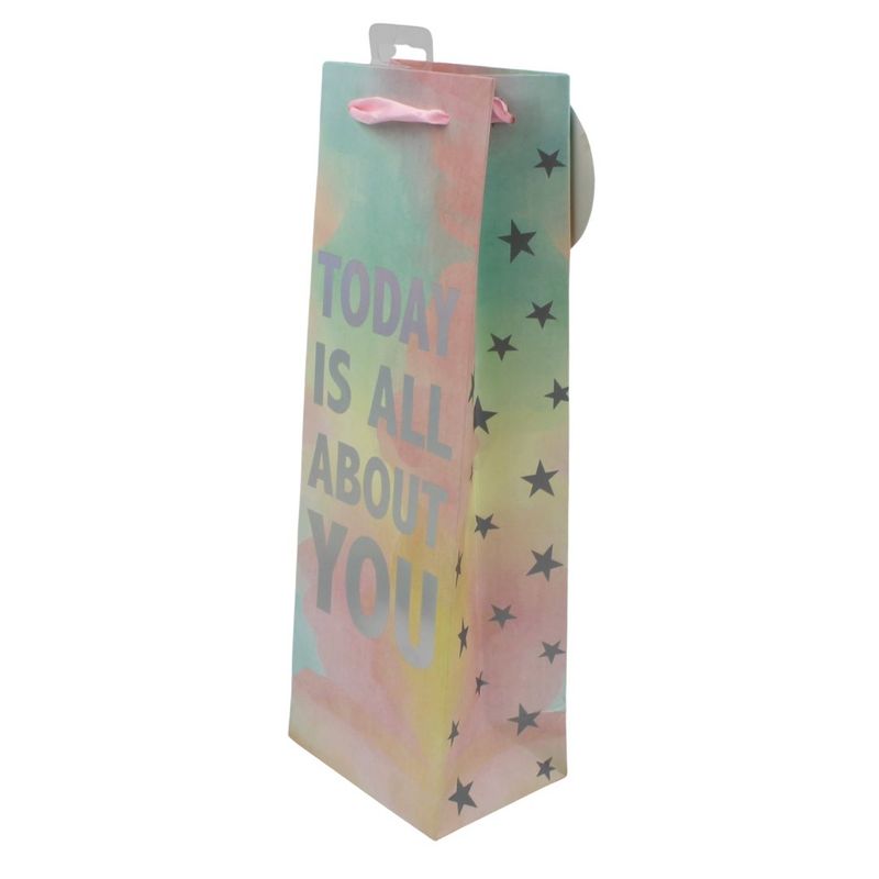 Market - Cadouri - Pungi cadou si accesorii - Punga bauturi Clairefontaine Today is all about you - Infinity.ro