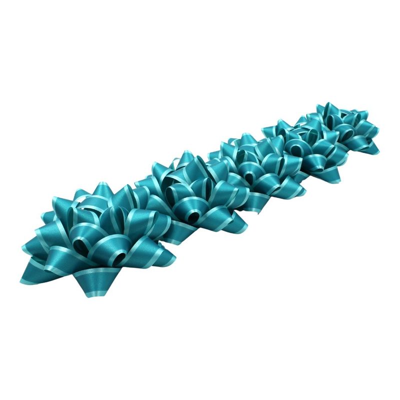 Market - Cadouri - Pungi cadou si accesorii - Set 10 stele autoadezive 12cm turcoaz mat - Infinity.ro