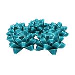Market - Cadouri - Pungi cadou si accesorii - Set 10 stele autoadezive 12cm turcoaz mat - Infinity.ro