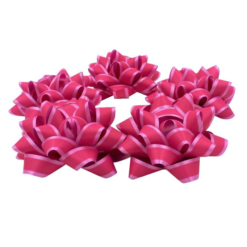 Market - Cadouri - Pungi cadou si accesorii - Set 10 stele autoadezive 12cm ciclam mat - Infinity.ro